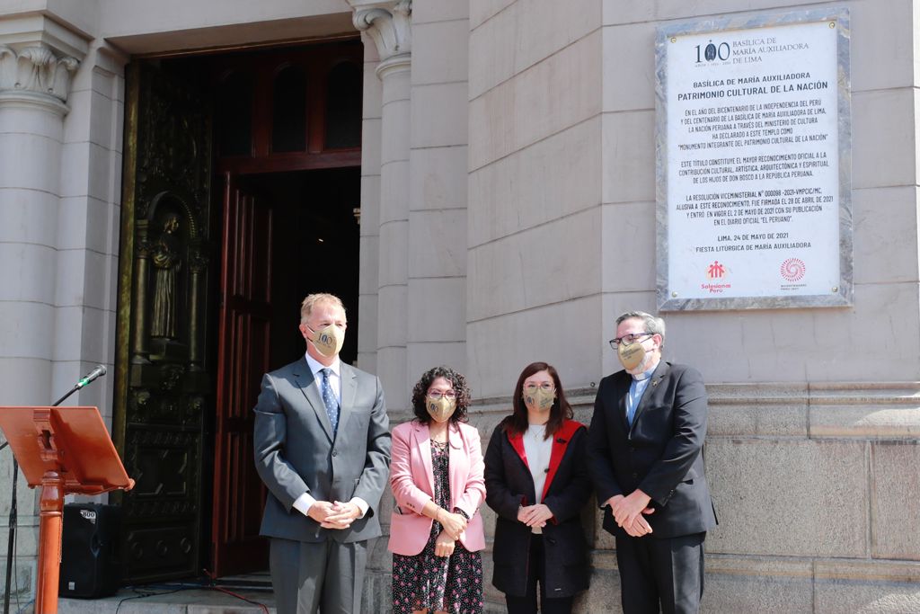 Ministerio de Cultura reconoció oficialmente a la Basílica de María Auxiliadora como Patrimonio Cultural de la Nación
