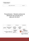 Vista preliminar de documento Procedimiento Atender solicitud de absolución de consultas en la ejecución de obra 