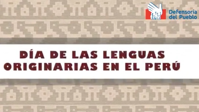 Gráfico por el Día de las Lenguas Originaria