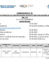 Vista preliminar de documento COMUNICADO N° 41 CONVOCATORIA EVALUACION DE EXPEDIENTES.pdf