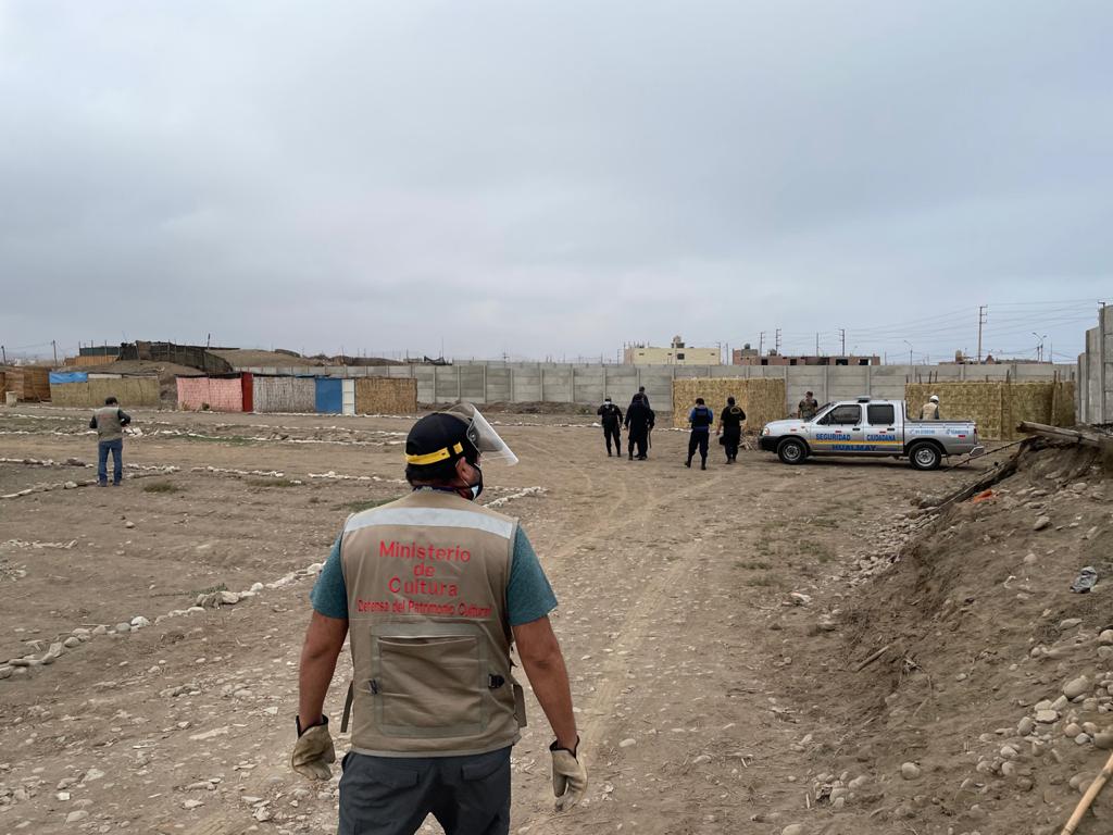 Ministerio de Cultura recupera área invadida de la Zona Arqueológica Monumental Los Huacos en la provincia de Huaura