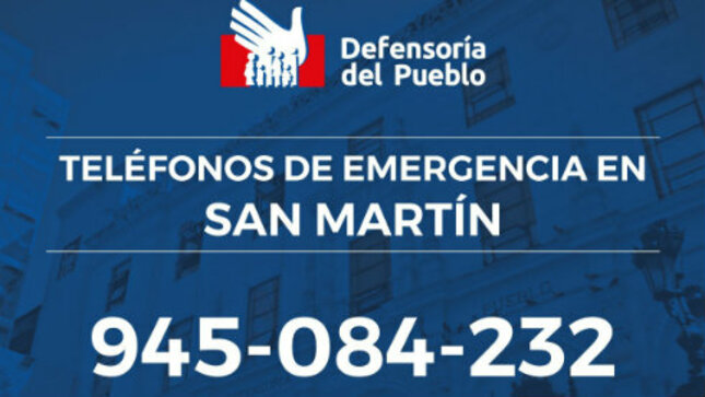 Gráfico con número de telefóno para contacto de emergencia