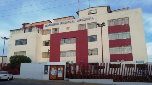 Imagen JPG de la fachada del Gobierno Regional de Arequipa.