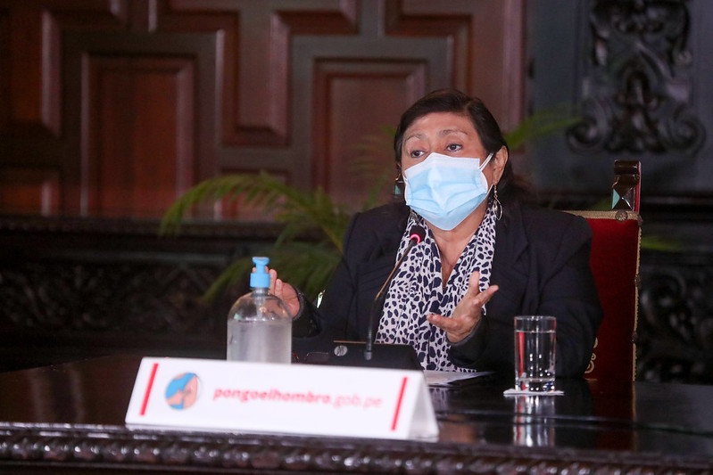Ministra de la Mujer y Poblaciones Vulnerables, Silvia Loli anuncia aprobación de la Política PNMDD al 2030