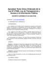 Vista preliminar de documento Normas legales sobre Portal de Transparencia: DS Nº 043-2003 PCM que aprueba el TUO de la Ley Nº27806, Ley de Transparencia y Acceso a la Información Pública