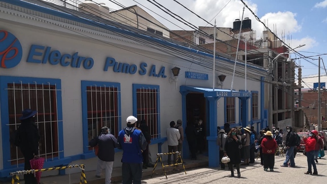 Fachada de empresa Electro Puno