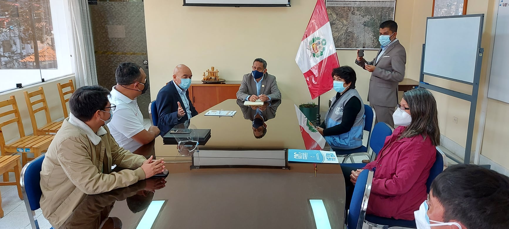 Autoridades regionales de Cajamarca y del Conadis
