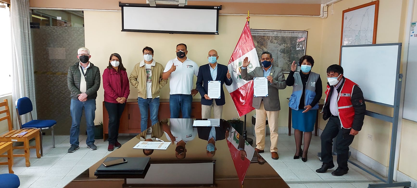 Autoridades regionales de Cajamarca y Conadis