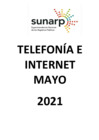 Vista preliminar de documento TELEFONIA FIJA, MOVIL E INTERNET MAYO 2021 - ZRXIII