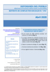 Vista preliminar de documento Reporte Mensual de Conflictos Sociales N° 194 - abril 2020