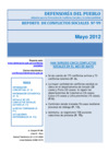 Vista preliminar de documento Reporte-M.-de-Conflictos--Sociales-N-99---May--2012