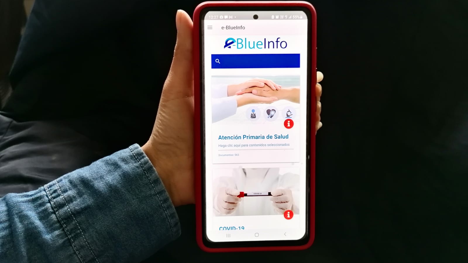 La versión 2.0 del aplicativo e-BlueInfo brinda mejores funcionalidades y contenido sobre atención primaria y COVID-19