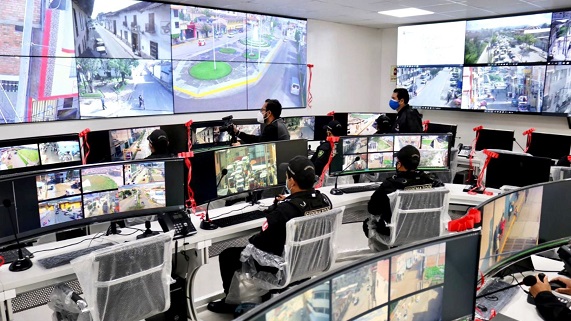 Foto referencial de una central de seguridad ciudadana