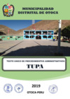 Vista preliminar de documento TUPA 2019