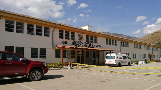 Imagen JPG de la facha del Hospital Regional Guillermo Diaz de la Vega en Abancay, Apurímac