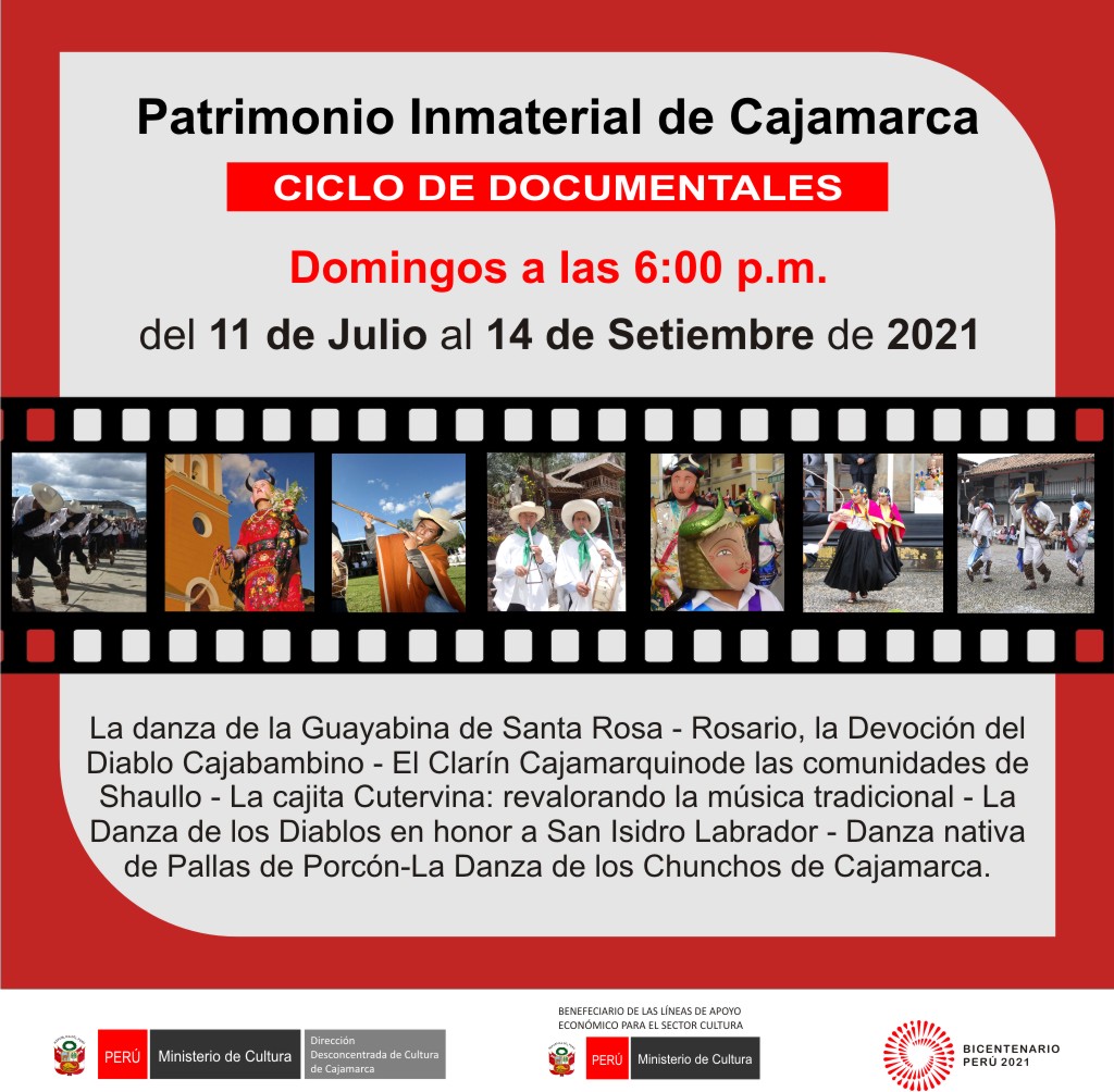 Cajamarca: Ministerio de Cultura presenta ciclo de documentales de Patrimonio Cultural Inmaterial