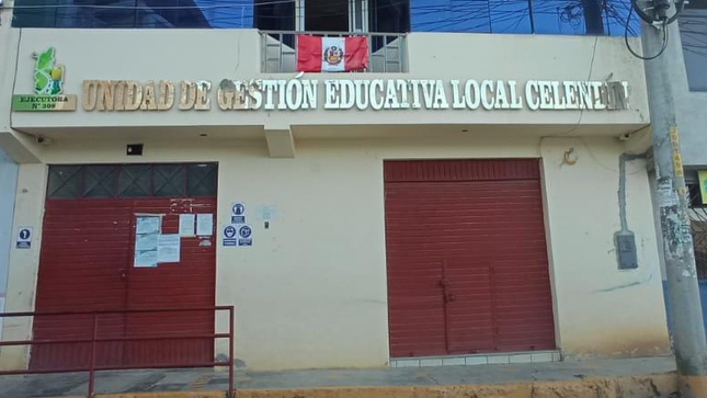 Foto de la fachada de UGEL de Celendin