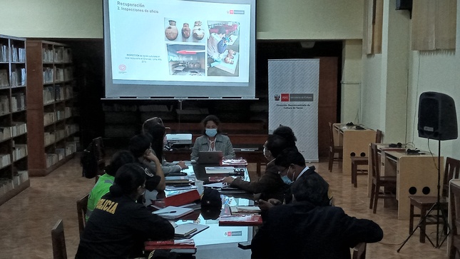 Se desarrolló reunión con entidades públicas de la región Tacna para fortalecer la lucha contra el tráfico ilícito de bienes culturales 