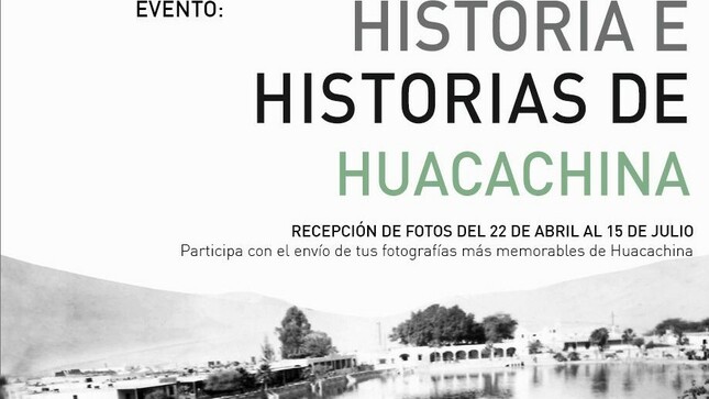 DDC Ica invita a la comunidad a participar en evento fotográfico “Historia e Historias de la Huacachina”