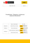 Vista preliminar de documento Anexo 3 - Procedimiento Programar y controlar las vacaciones del personal