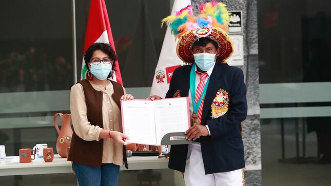 Ministerio de Cultura entregó declaratoria de Patrimonio Cultural de la Nación a la danza Negritos de Marcas de Huancavelica