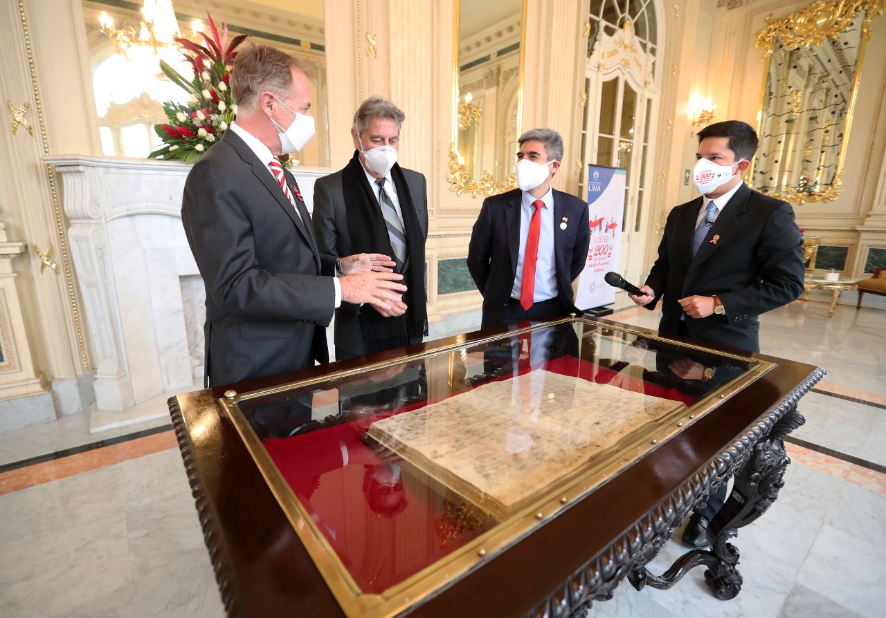 Ministerio de Cultura: Declaran Patrimonio Cultural de la Nación el “Acta de Declaración de la Independencia del Perú”
