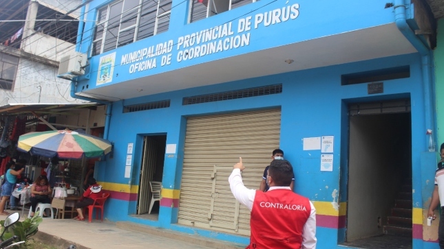 Imagen JPG de la fachada de la Municipalidad Provincial de Purús en Ucayali.