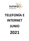 Vista preliminar de documento TELEFONIA FIJA, MOVIL E INTERNET JUNIO 2021 - ZRXIII