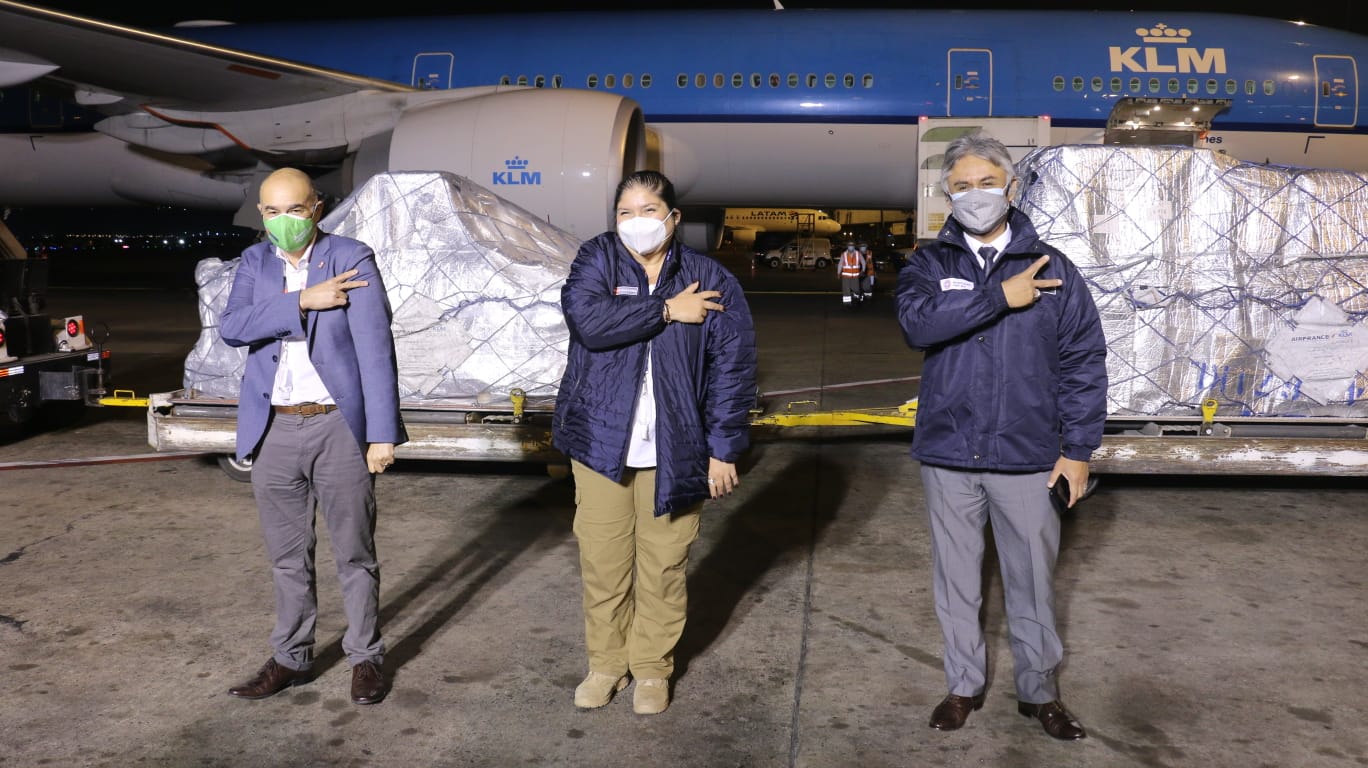 El Perú recibió un nuevo lote de 886 860 dosis de la vacuna contra la COVID-19