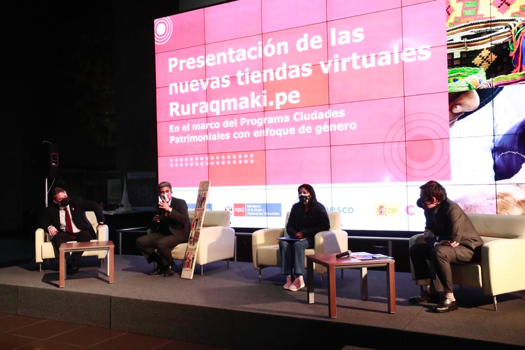 Ministro de Cultura asistió a presentación oficial de nuevas tiendas virtuales Ruraqmaki.pe en el marco del Programa Ciudades Patrimoniales