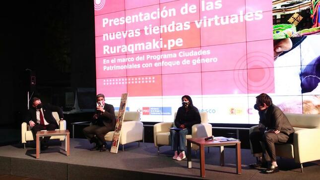 Ministro de Cultura asistió a presentación oficial de nuevas tiendas virtuales Ruraqmaki.pe en el marco del Programa Ciudades Patrimoniales