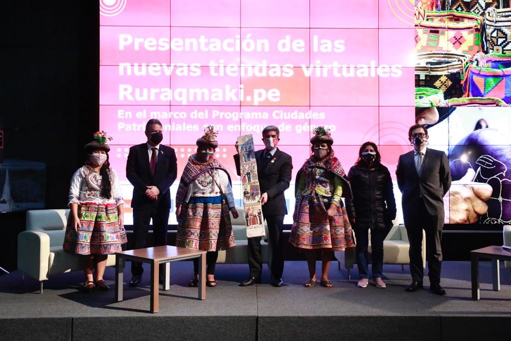 Ministro de Cultura asistió a presentación oficial de nuevas tiendas virtuales Ruraqmaki.pe en el marco del Programa Ciudades Patrimoniales