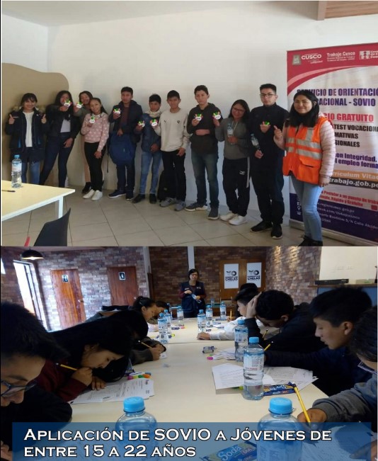 Servicio de Orientación Vocacional e Información Ocupacional - SOVIO, imagen tomada el noviembre 2019.