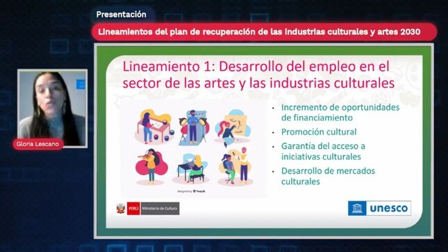 Ministro de Cultura participó en presentación de Lineamientos para la Implementación del Plan de recuperación de las industrias culturales