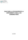 Vista preliminar de documento ANEXO RM. 141-2021-MINAM - Guia Utilizacion Herramienta Huella de Carbono Peru.pdf
