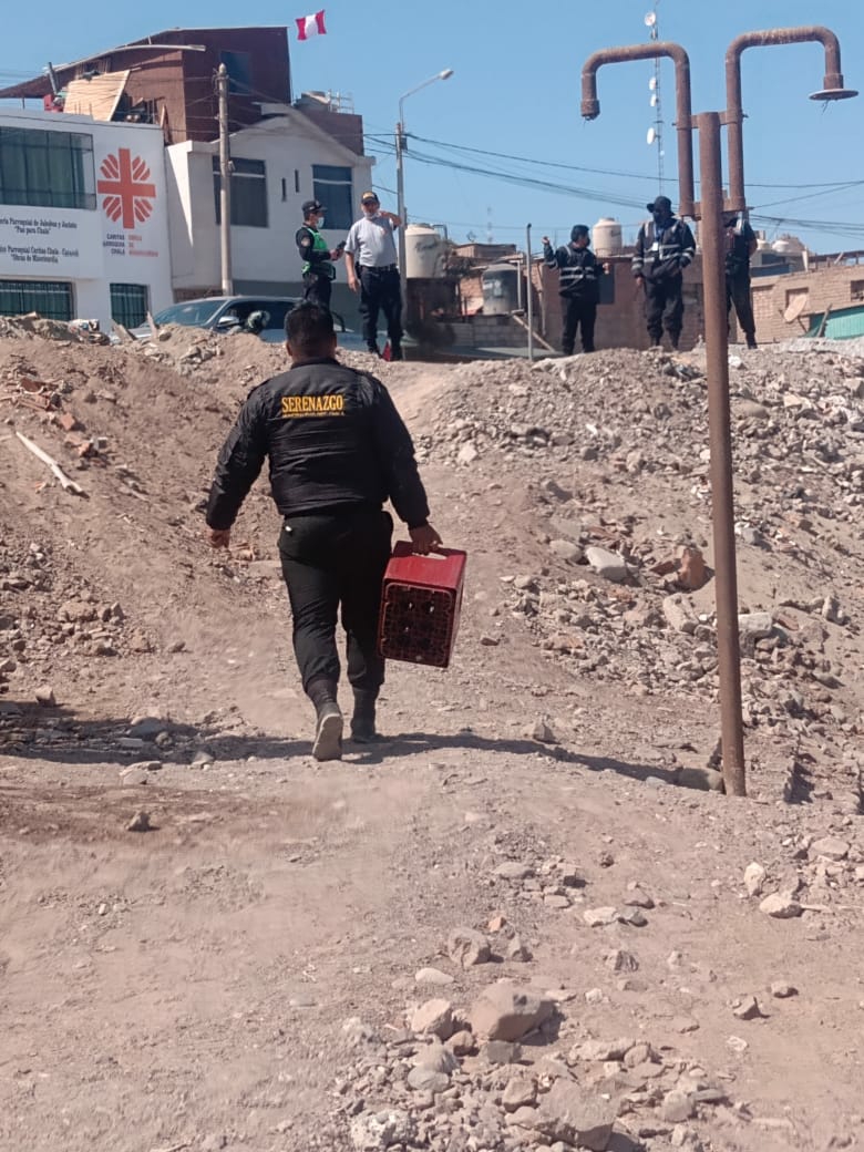 Serenos y Policias patrullan zona del bañadero.