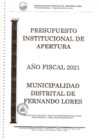 Vista preliminar de documento PRESUPUESTO INSTITUCIONAL DE APERTURA 2021.pdf