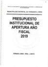 Vista preliminar de documento PRESUPUESTO INSTITUCIONAL DE APERTURA 2019.pdf