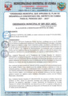 Vista preliminar de documento ORDENANZA MUNICIPAL QUE APRUEBA EL PLAN DE DESARROLLO CONCERTADO DEL DISTRITO DE CUMBA PARA EL PERIODO 2021-2031.pdf