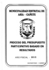 Vista preliminar de documento AÑO 2014 - Resumen del presupuesto participativo basado en resultados (Año Fiscal 2015)
