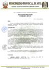Vista preliminar de documento Resolución de Alcaldía 158
