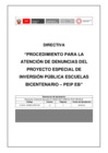 Vista preliminar de documento PROCEDIMIENTO PARA LA ATENCIÓN DE DENUNCIAS.pdf