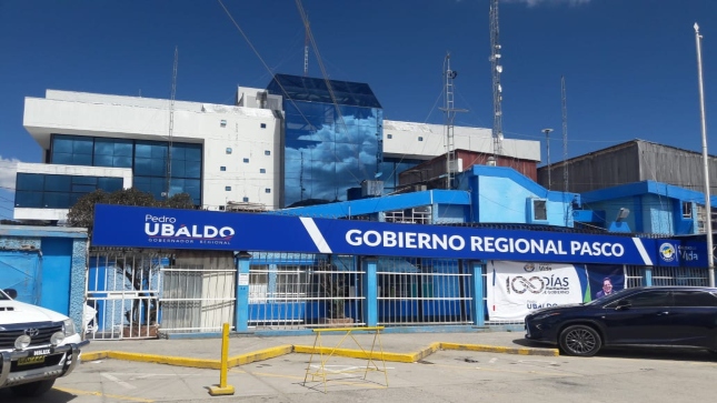 Imagen JPG de la fachada del Gobierno Regional de Pasco.