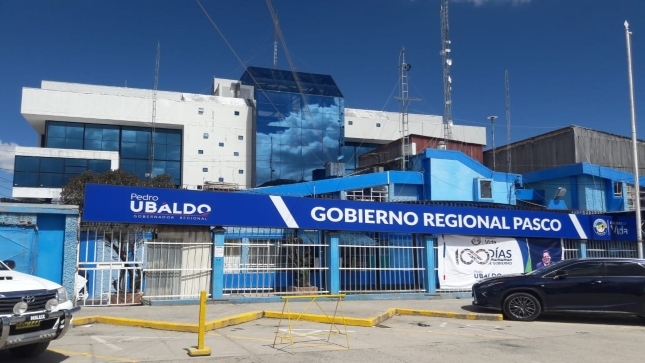 Imagen JPG de la fachada del Gobierno Regional de Pasco.