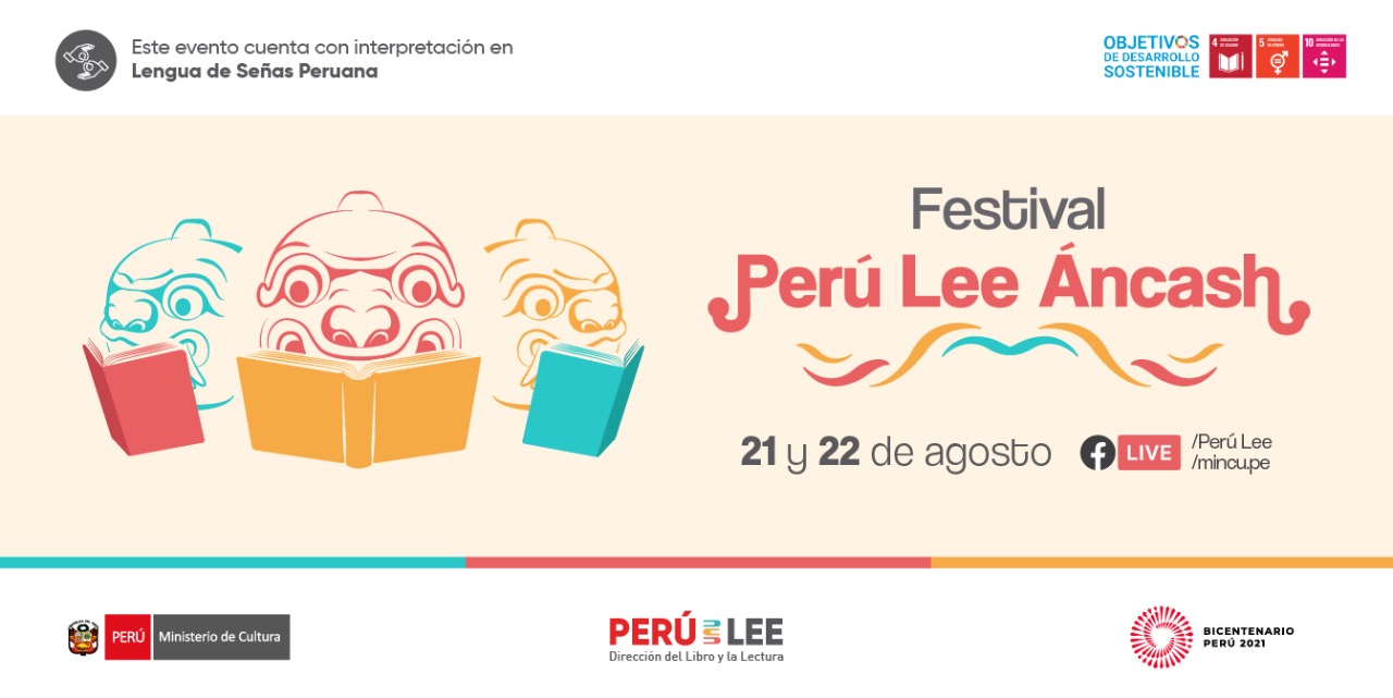 Ministerio de Cultura presenta el Festival Perú Lee Áncash con más de 25 expositores de la región