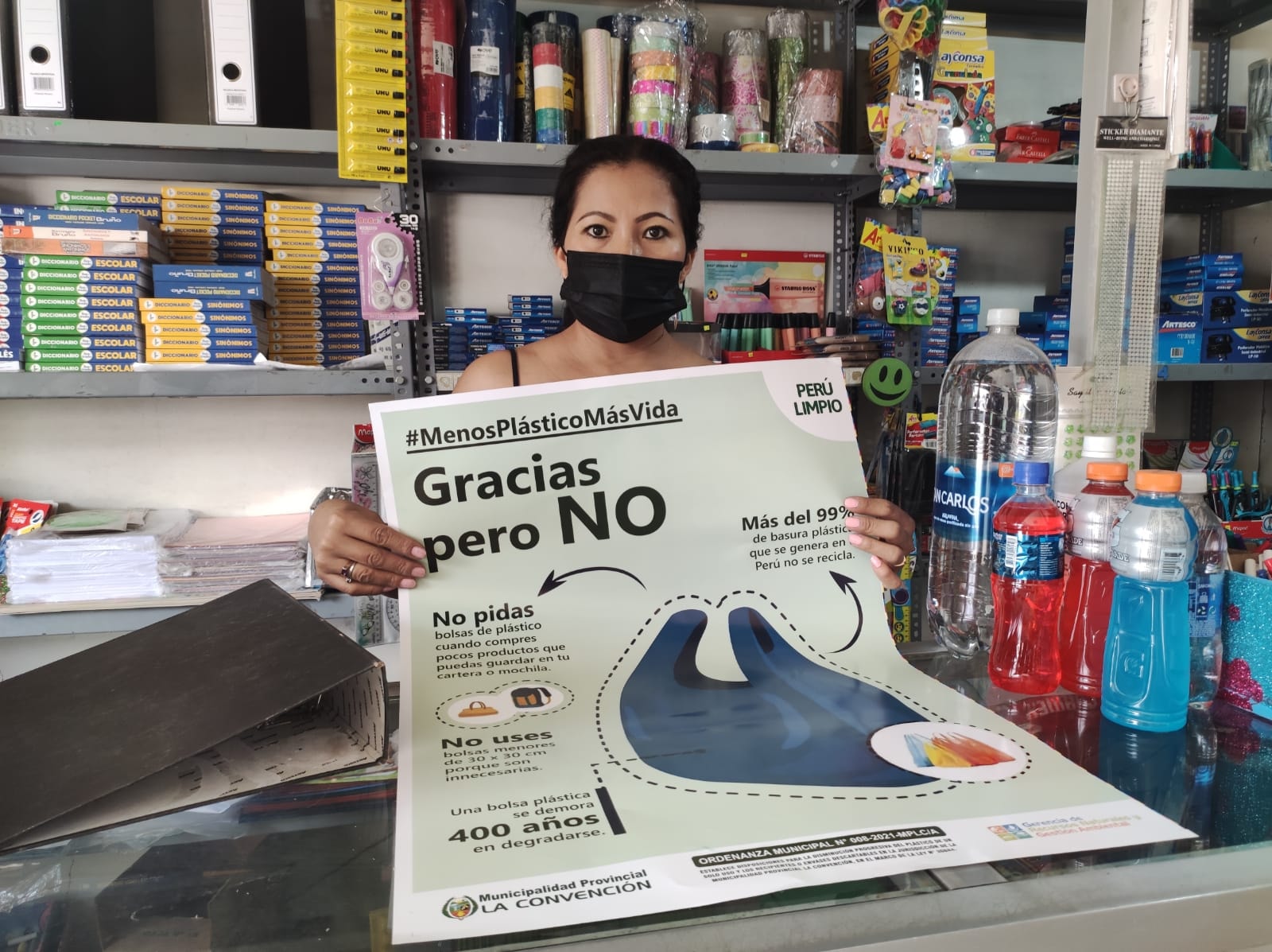 Sensibilización de reducción del uso de plástico de un sólo uso
