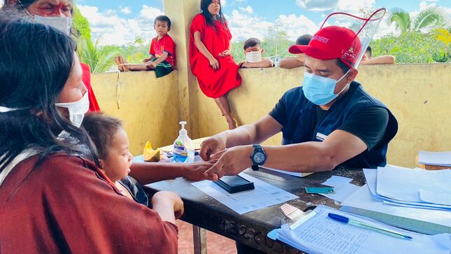 Fotografía de la nota de prensa RENIEC realizó cerca de 26 mil atenciones itinerantes a comunidades nativas amazónicas de forma gratuita