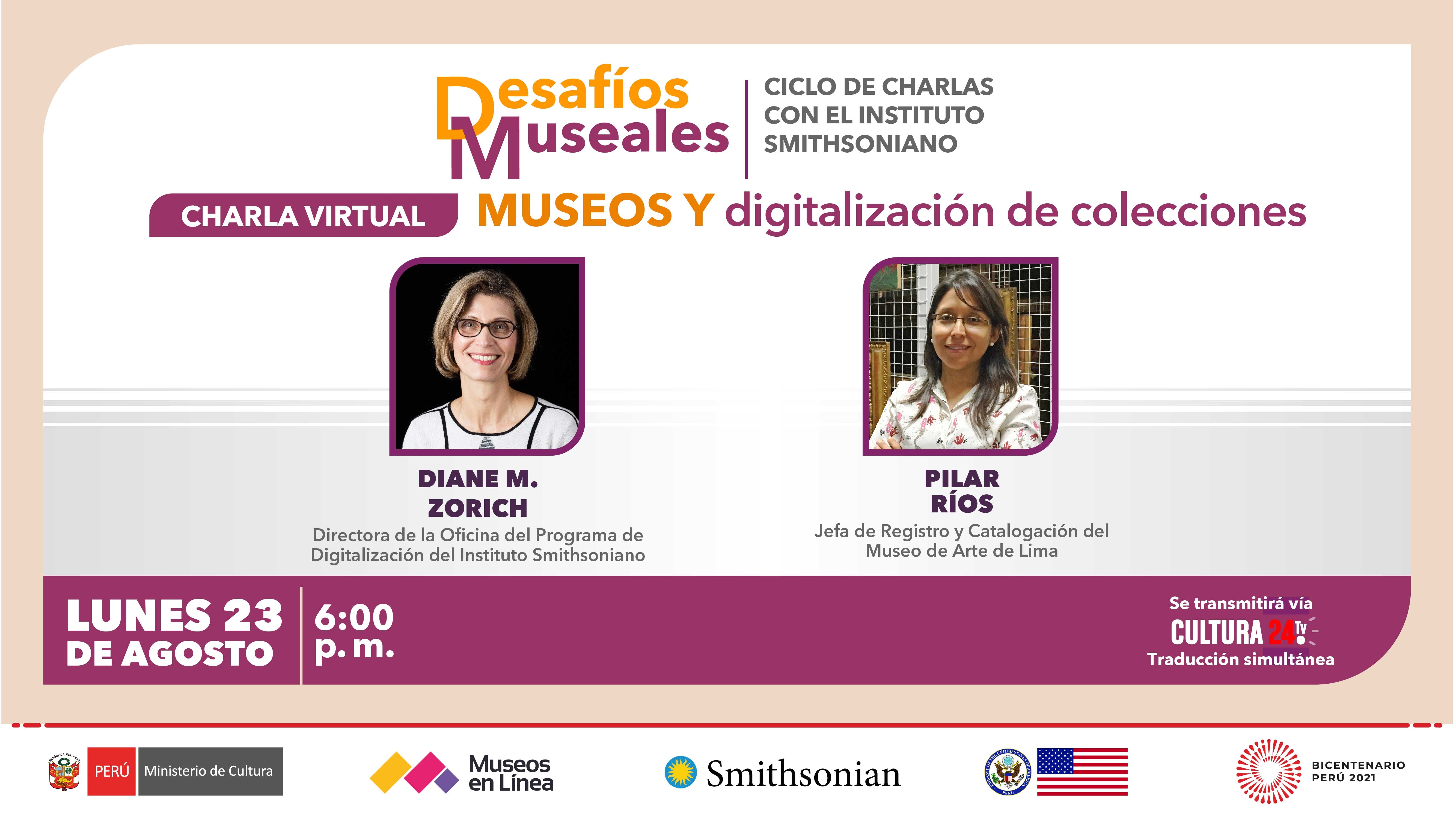 Ministerio de Cultura organiza importante charla con el Instituto Smithsoniano de Estados Unidos