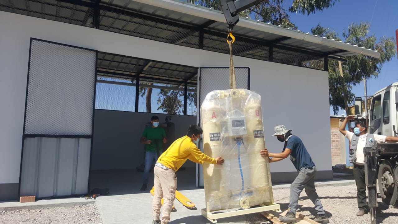Ayacucho: llegó nueva planta de oxígeno medicinal para Lucanas