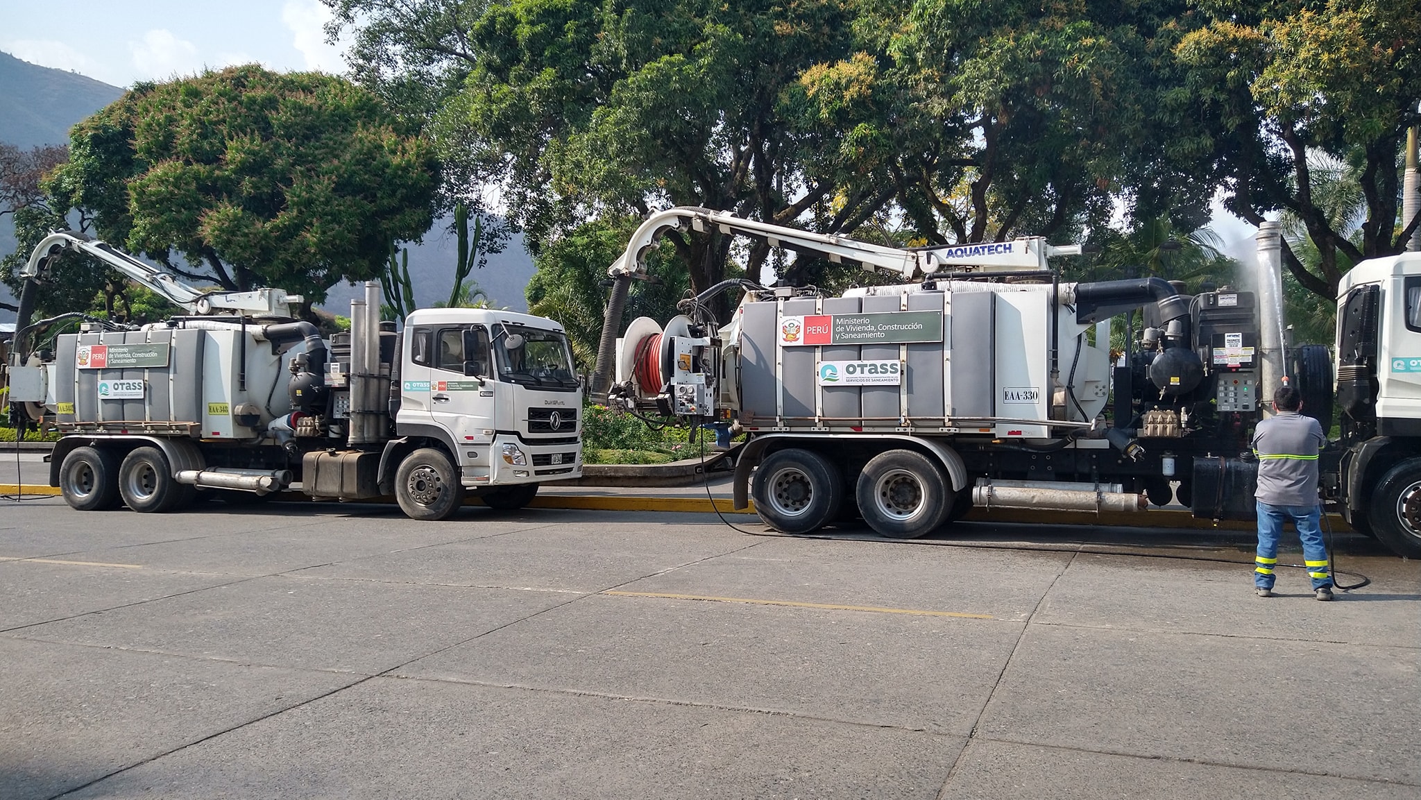 Dos modernos equipos hidrojet llegaron a Quillabamba para descolmatación de redes de alcantarillado